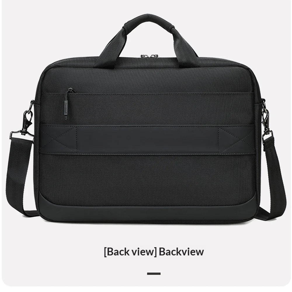 COOLBELL CB-2135 Laptop Bag Waterproof Business Briefcase for 14.4 Inch Notebook Messenger Bag with Shoulder Strap - Black - 2