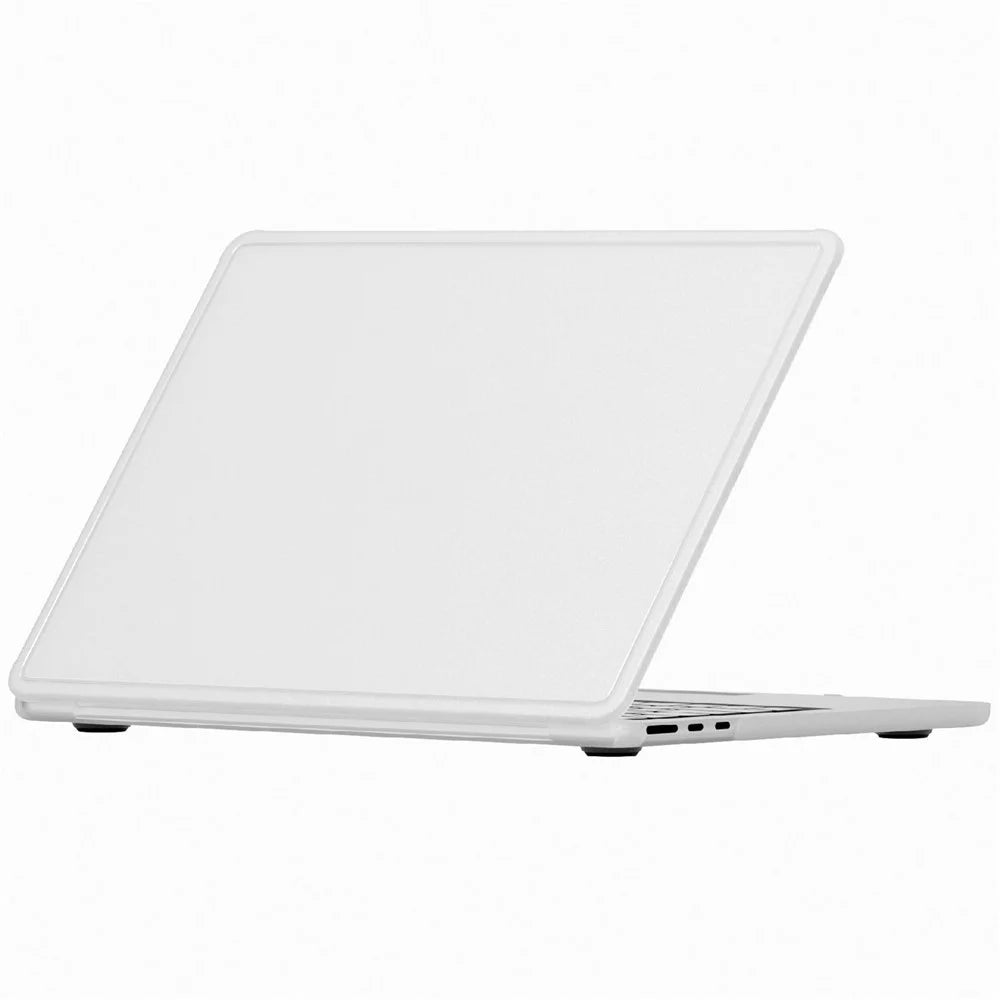 For MacBook Air 13 inch (2026) / (2025) / (2024) / (2022) Protective Case Matte PC Hard Shell Laptop Cover - White - 1