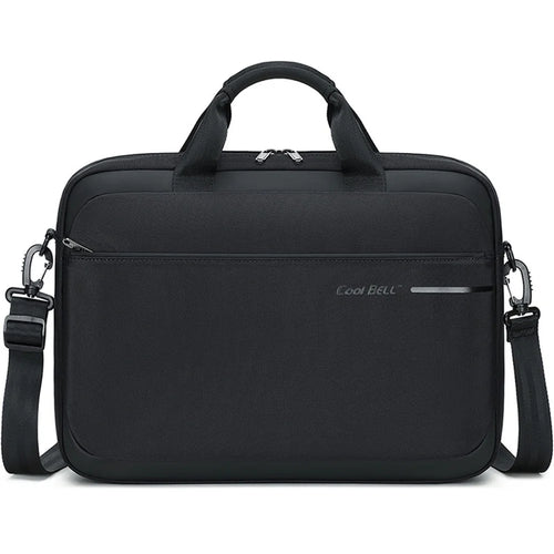COOLBELL CB-2132 Business Laptop Bag for 15.6 Inch Notebook Waterproof Briefcase Messenger Bag with Trolley Strap - Black - 1