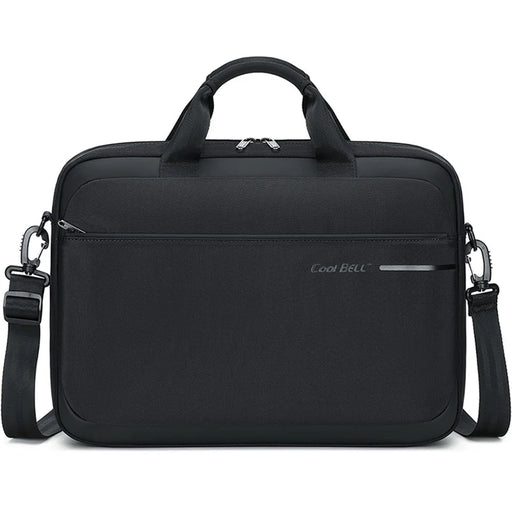 COOLBELL CB-2132 Business Laptop Bag for 15.6 Inch Notebook Waterproof Briefcase Messenger Bag with Trolley Strap - Black - 1