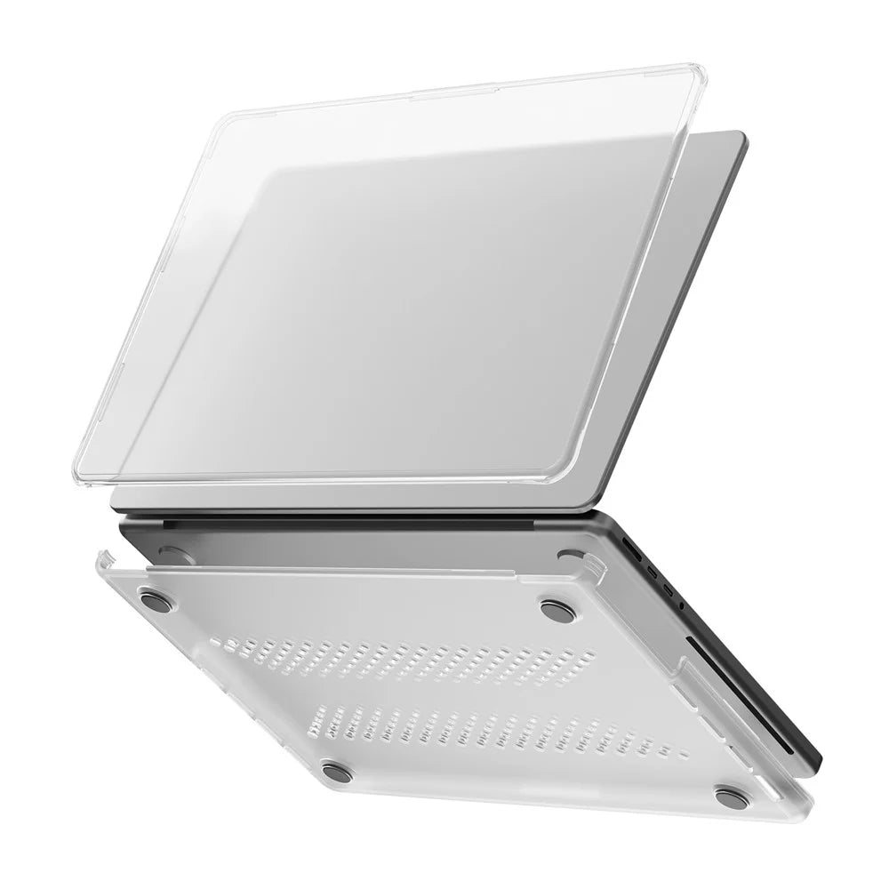 Protective Case for MacBook Pro 14 inch (2026) / (2025) / (2024) / (2023) / (2022) / (2021) Drop Proof Matte PC + TPU Laptop Cover - Transparent - 4