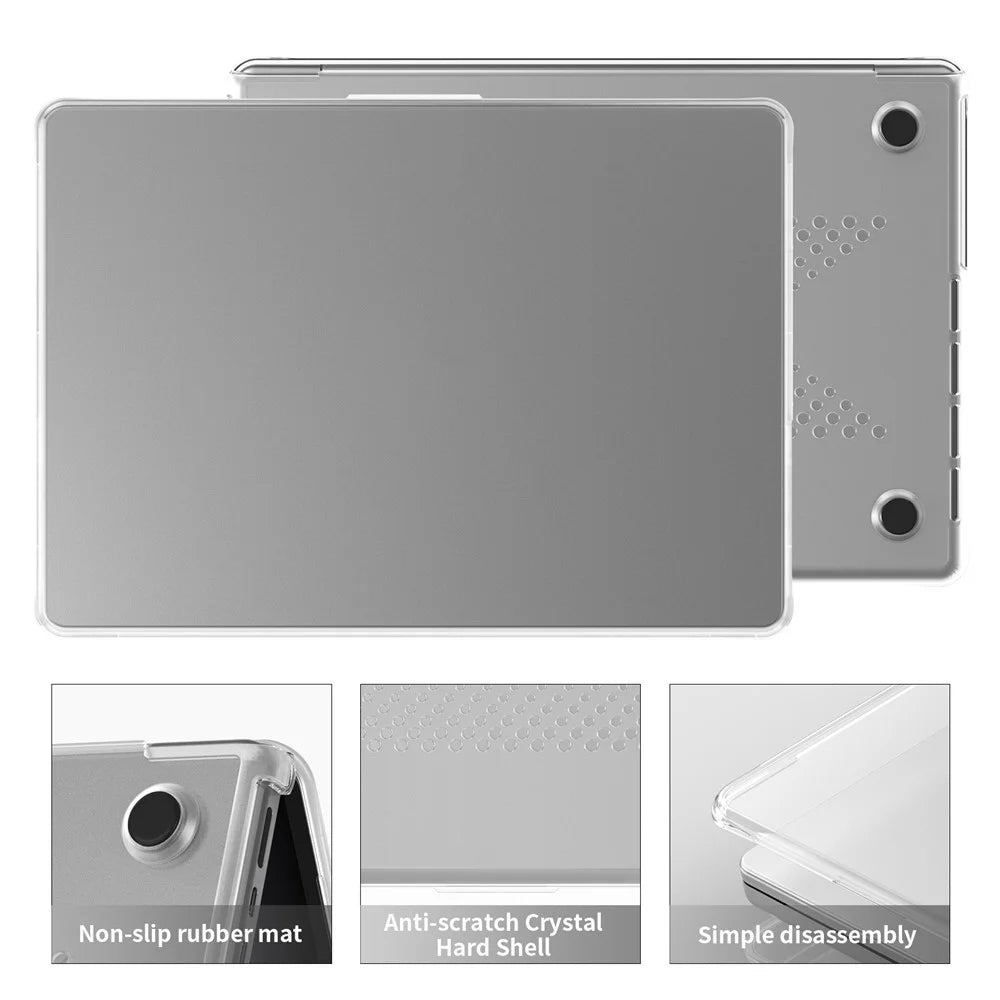 Protective Case for MacBook Pro 14 inch (2026) / (2025) / (2024) / (2023) / (2022) / (2021) Drop Proof Matte PC + TPU Laptop Cover - Transparent - 6