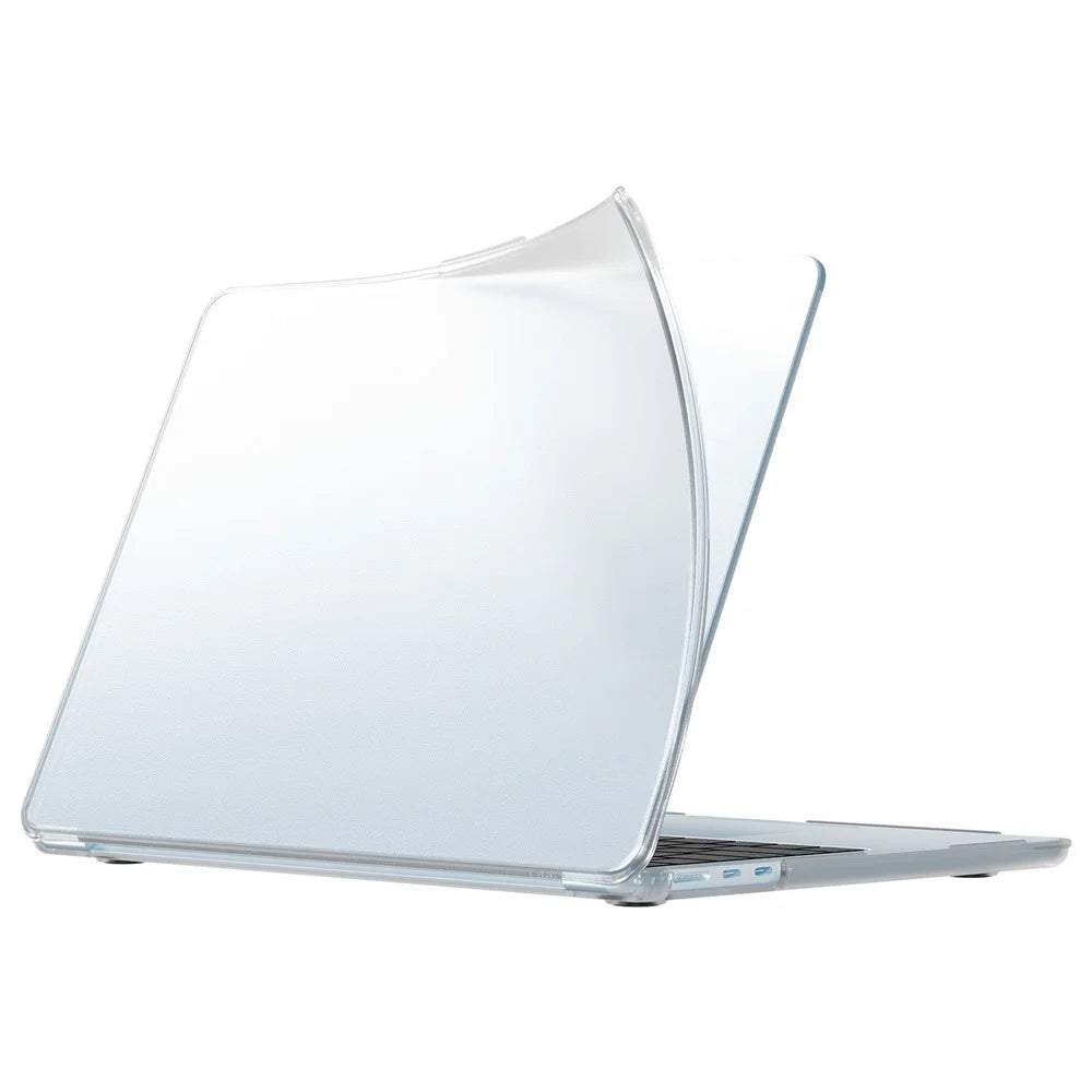 Protective Case for MacBook Air 13 inch (2026) / (2025) / (2024) / (2022) Drop Proof Matte PC + TPU Laptop Cover - Transparent - 1