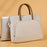 C100 Laptop Handheld Bag for 13-13.3 inch Notebook Triple Layer Protection Protective Sleeve Bag Portable Computer Case Carrying Briefcase - Beige - 2