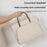 C100 Laptop Handheld Bag for 14-14.6 inch Notebook Triple Layer Protection Protective Sleeve Bag Portable Computer Case Carrying Briefcase - Beige - 4