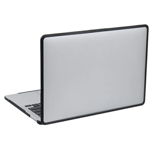 Laptop Protective Case For MacBook Pro 13 inch (2022) / (2020) / (2019) / (2018) / (2017) / (2016) TPU+PC Frosted Matte Hard Shell Cover - TPU Black Edges + Transparent PC - 1