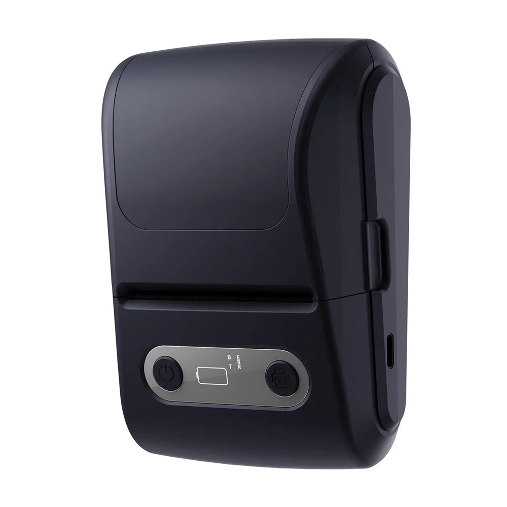 P1 Mini Thermal Label Printer 203DPI 1200mAh Bluetooth-compatible Portable Sticker Maker Handheld Printer - Black - 1