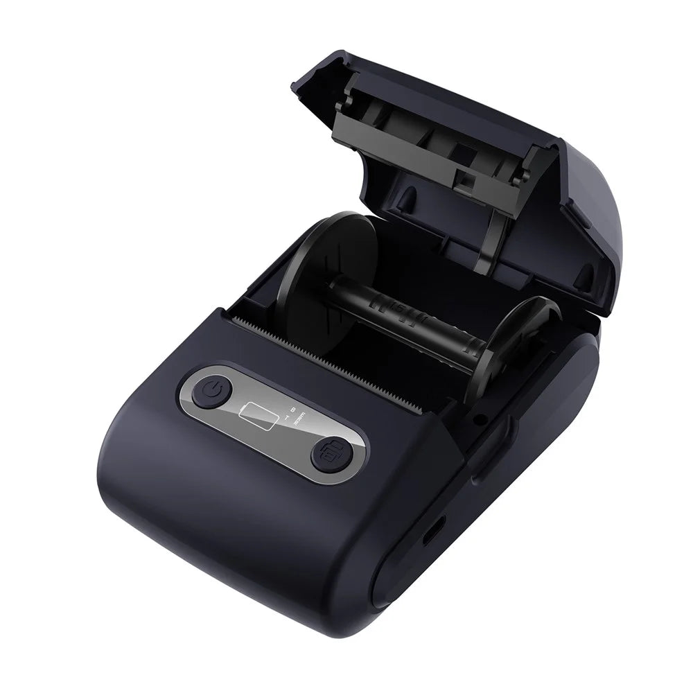 P1 Mini Thermal Label Printer 203DPI 1200mAh Bluetooth-compatible Portable Sticker Maker Handheld Printer - Black - 3