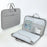 Laptop Bag for 11.6-12.5 inch Notebook 180 Degree Fully Opening Handle Business Style Computer Handbag with Front-Zip Pocket - Grey - 2