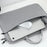 Laptop Bag for 11.6-12.5 inch Notebook 180 Degree Fully Opening Handle Business Style Computer Handbag with Front-Zip Pocket - Grey - 7