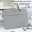Laptop Bag for 13.3 inch Notebook 180 Degree Fully Opening Handle Business Style Computer Handbag with Front-Zip Pocket - Grey - 6