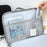 Laptop Bag for 14.1-15.4 inch Notebook 180 Degree Fully Opening Handle Business Style Computer Handbag with Front-Zip Pocket - Grey - 5