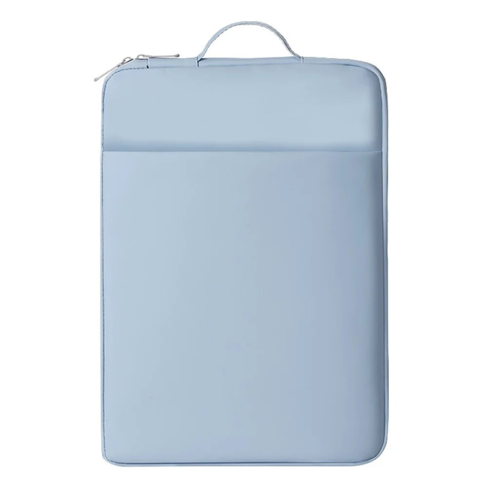 Multi-Function Laptop Sleeve Bag for 15-15.6 inch Notebook Tablet Portable Handle Waterproof Shockproof Storage Case - Blue - 1