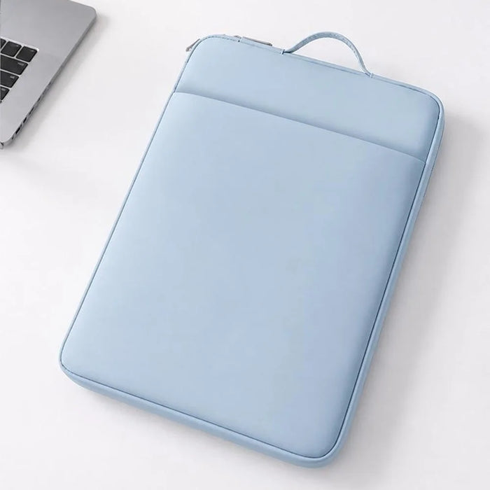 Multi-Function Laptop Sleeve Bag for 15-15.6 inch Notebook Tablet Portable Handle Waterproof Shockproof Storage Case - Blue - 2