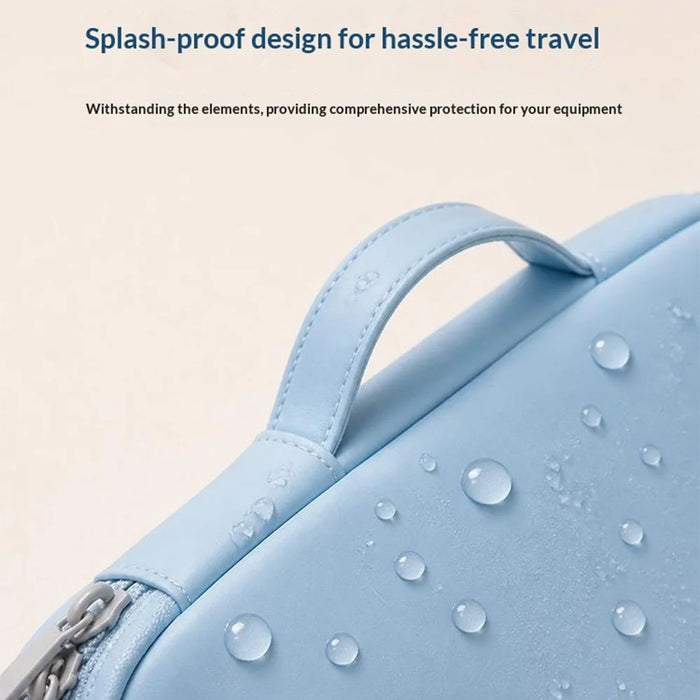 Multi-Function Laptop Sleeve Bag for 15-15.6 inch Notebook Tablet Portable Handle Waterproof Shockproof Storage Case - Blue - 6