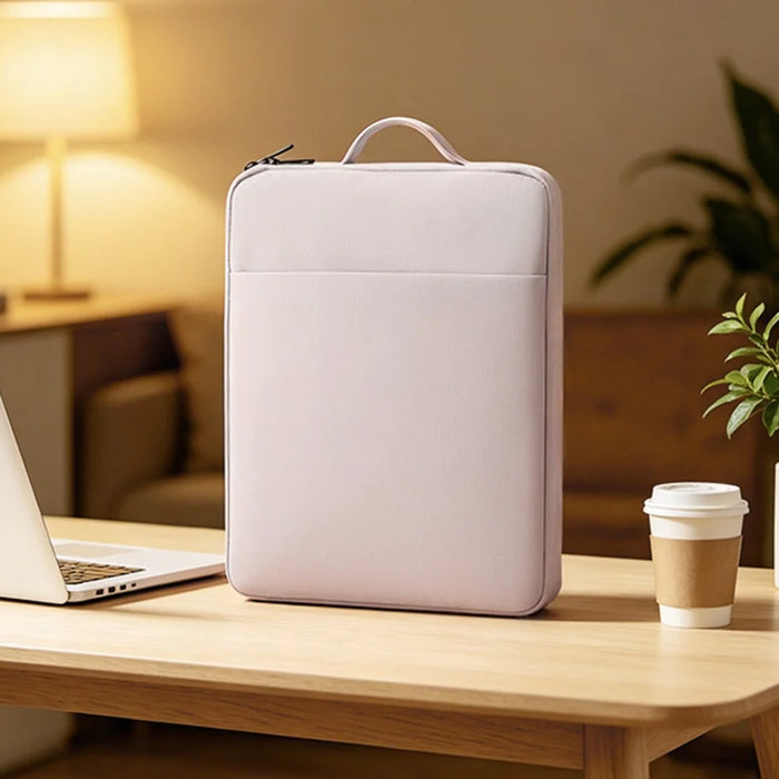 Laptop Sleeve Case for 15-15.6 inch Notebook Computer Lightweight Portable Carrying Bag with Handle - Pink - 4