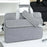 Crossbody Laptop Bag for 17 inch Notebook Magic Tape Closure Large Capacity Computer Tablet Bag with Adjustable Strap - Grey - 3