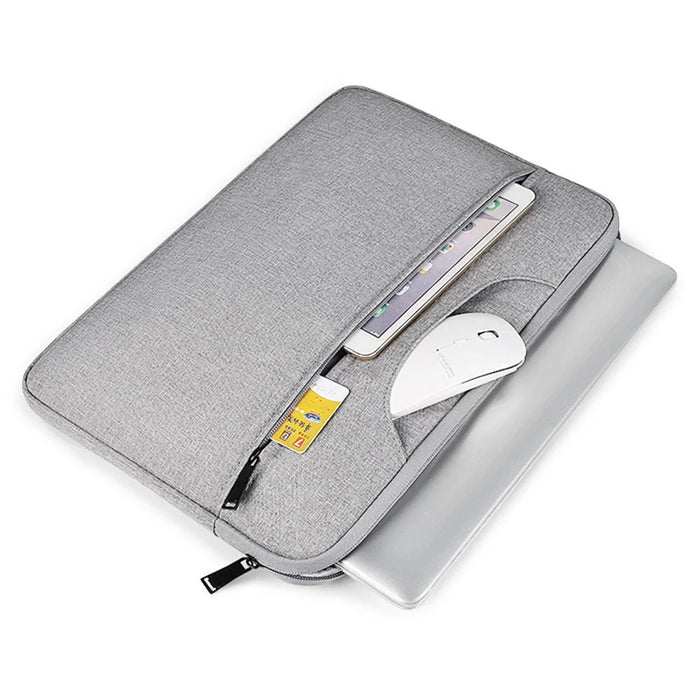 Portable Laptop Bag 11.6-12.5 inch Oxford Fabric Waterproof Computer Case Protective Sleeve - Grey - 2