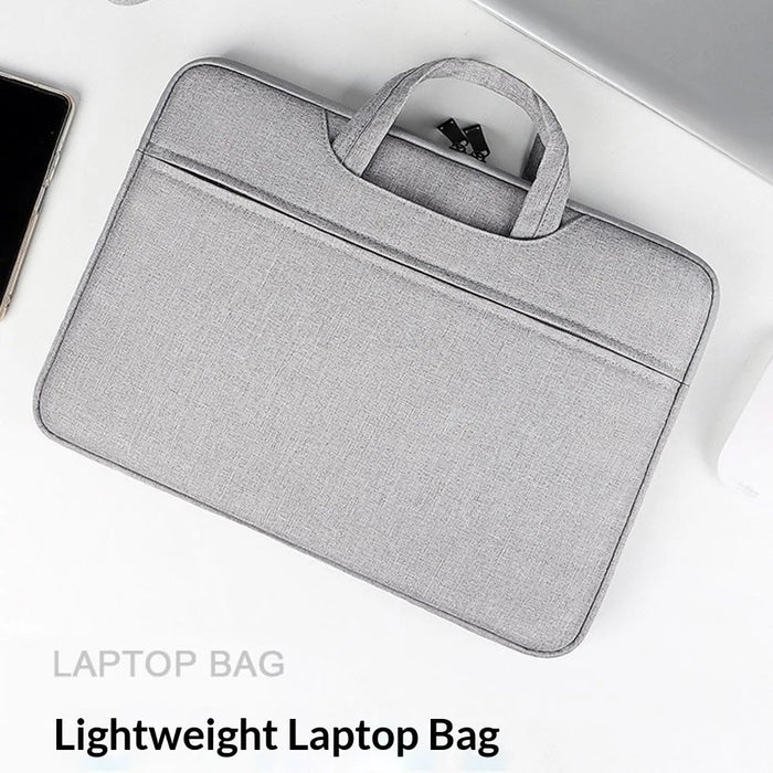 Portable Laptop Bag 11.6-12.5 inch Oxford Fabric Waterproof Computer Case Protective Sleeve - Grey - 3