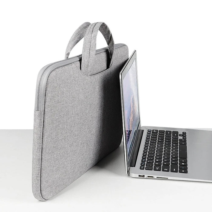 Portable Laptop Bag 11.6-12.5 inch Oxford Fabric Waterproof Computer Case Protective Sleeve - Grey - 4
