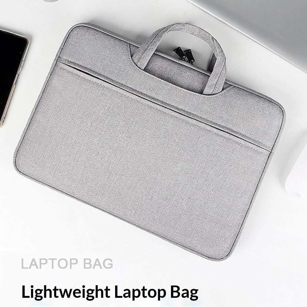 Portable Laptop Bag 14.1-15.4 inch Oxford Fabric Waterproof Computer Case Protective Sleeve - Grey - 3