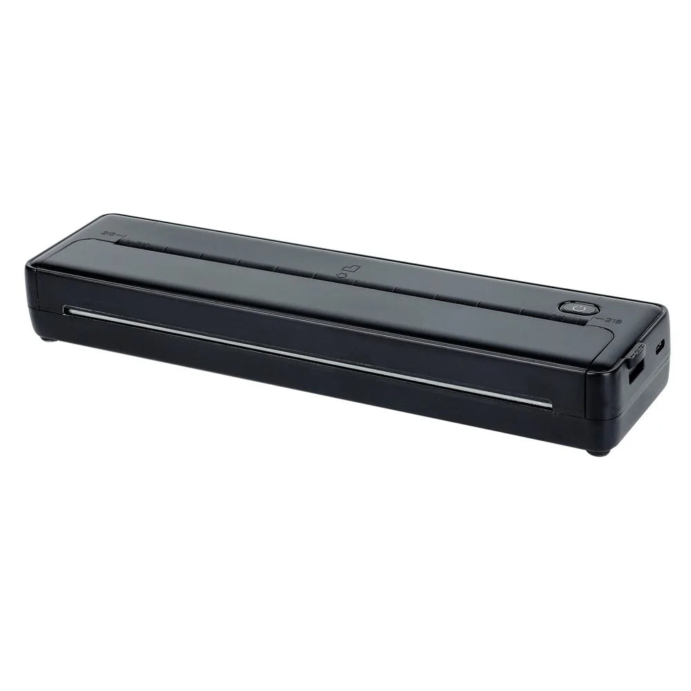X8 Portable A4 Thermal Printer 203DPI Inkless Bluetooth-compatible / USB Connection for Home Office - Black - 1