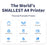X8 Portable A4 Thermal Printer 203DPI Inkless Bluetooth-compatible / USB Connection for Home Office - Black - 2