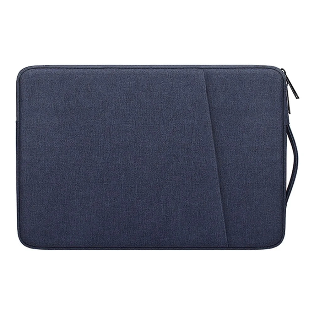 ND01D Handheld Felt Laptop Bag Protective Case for 15.6-inch Notebook - Navy Blue - 1