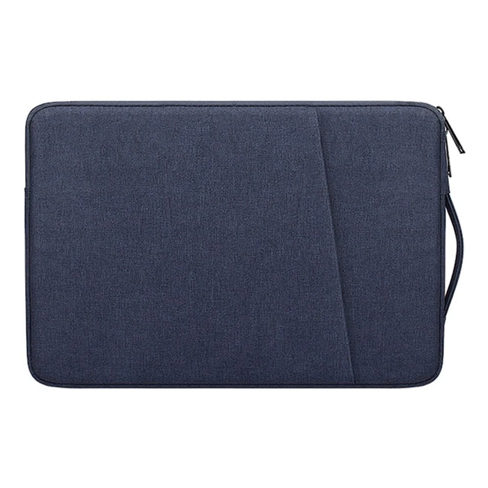 ND01D Handheld Felt Laptop Bag Protective Case for 15.6-inch Notebook - Navy Blue - 1