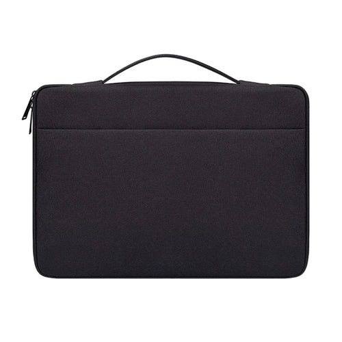 ND02 13.3 inch Laptop Bag Water-repellent Case Zipper Notebook Pouch Handbag - Black - 1
