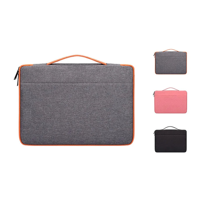 ND02 13.3 inch Laptop Bag Water-repellent Case Zipper Notebook Pouch Handbag - Black - 7