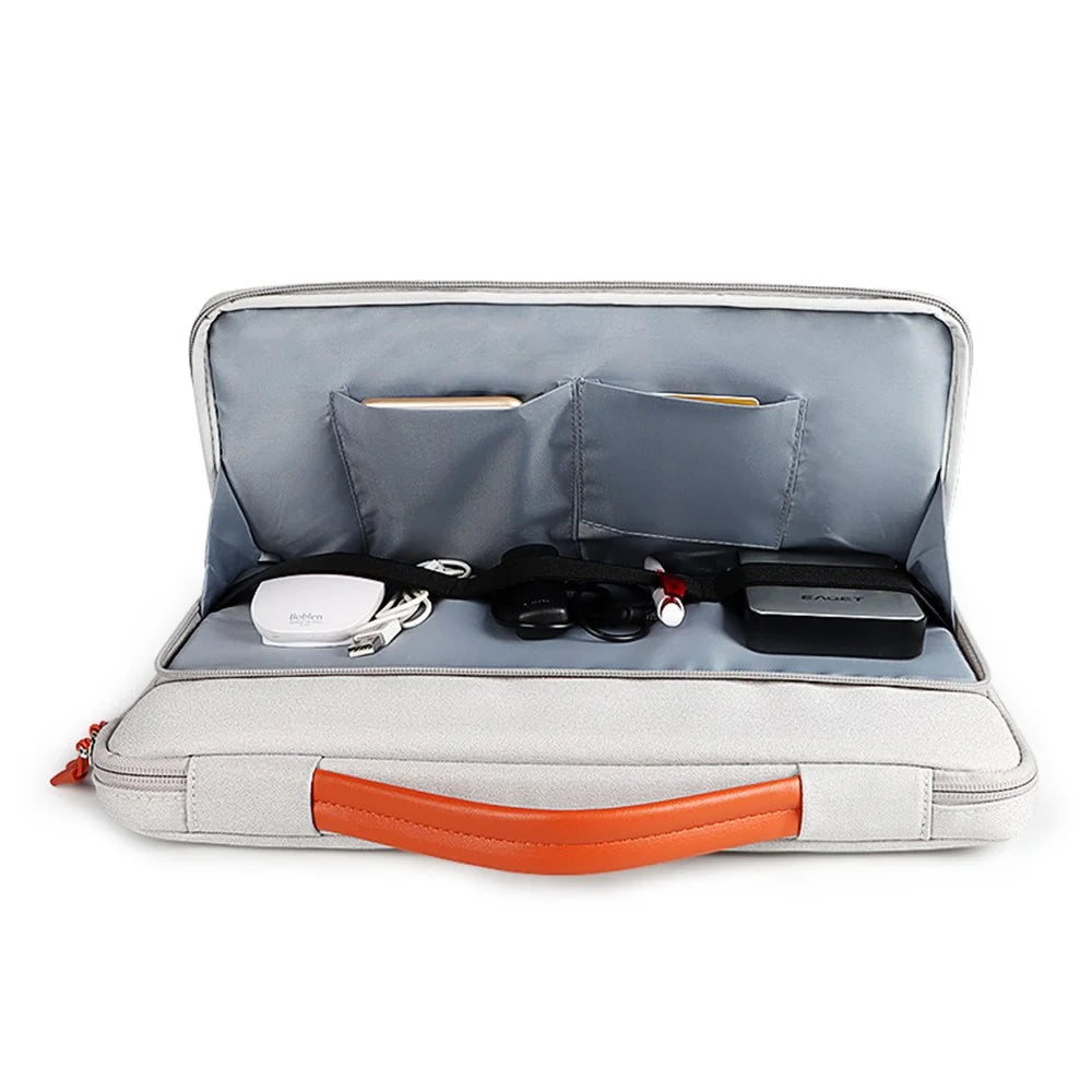 ND03S Laptop Handbag Waterproof Shockproof Carrying Tote Bag for 14.1-15.4 Inches Notebook - Black - 2