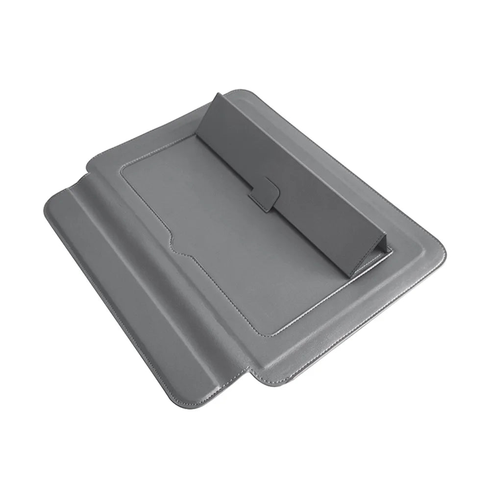 F-108 Magnetic Bag Waterproof Laptop Kickstand Sleeve for Laptop with 13.3-14 Inches - Black - 4