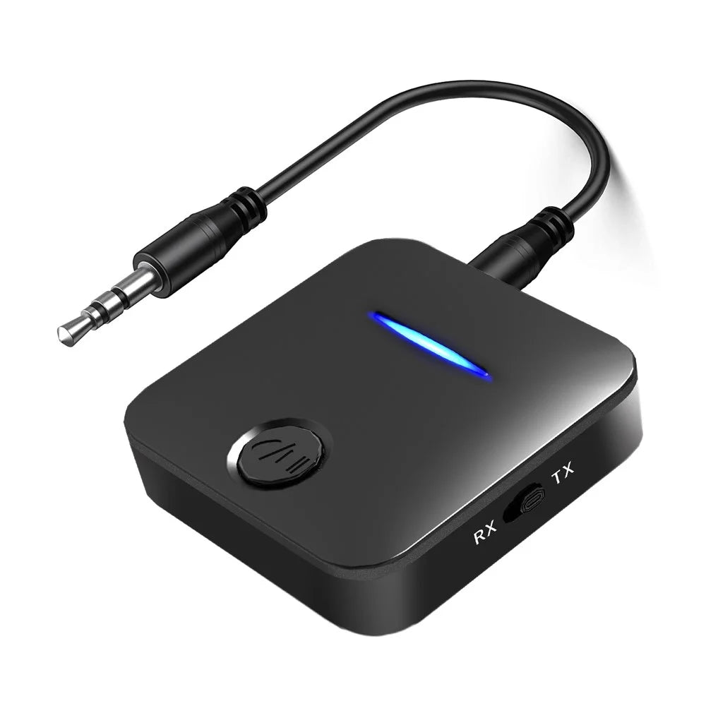 WB5 2 in 1 Bluetooth-compatible 5.0 Transmitter Receiver TV PC Car Speaker 3.5mm AUX Audio Adapter - 1