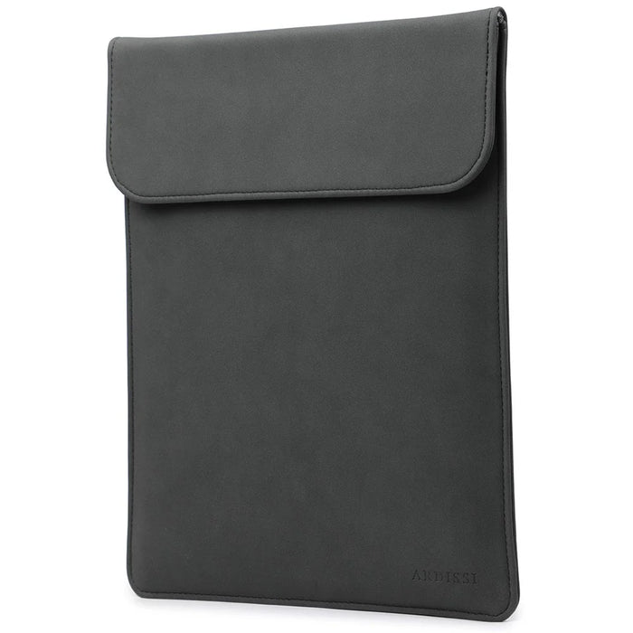 HL0130 Matte Notebook Protective Bag Magnetic Flap Laptop Sleeve for MacBook Lenovo HP 13.3-14 Inch Notebook - Black - 2