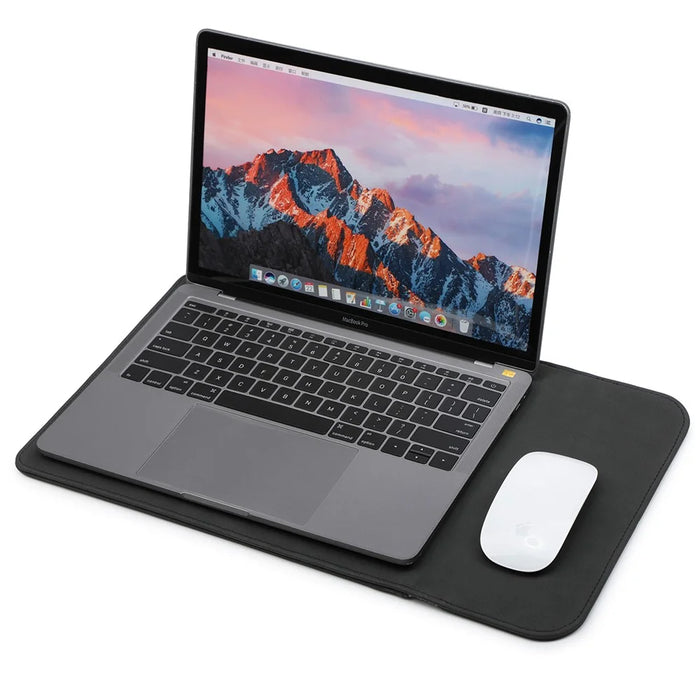 HL0130 Matte Notebook Protective Bag Magnetic Flap Laptop Sleeve for MacBook Lenovo HP 13.3-14 Inch Notebook - Black - 3
