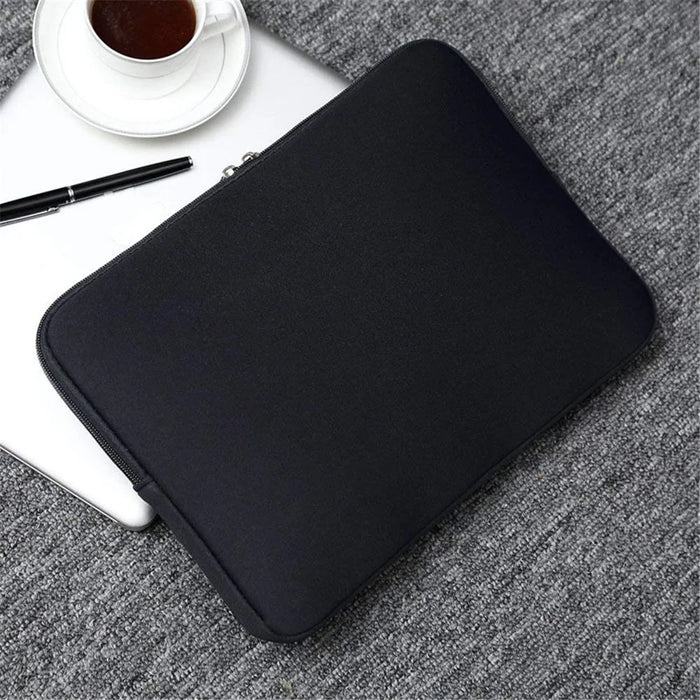 Laptop Sleeve Case Cover Soft Notebook Pouch Briefcase Travel Carrying Bag for 15.6 inch Notebook - Black - 7