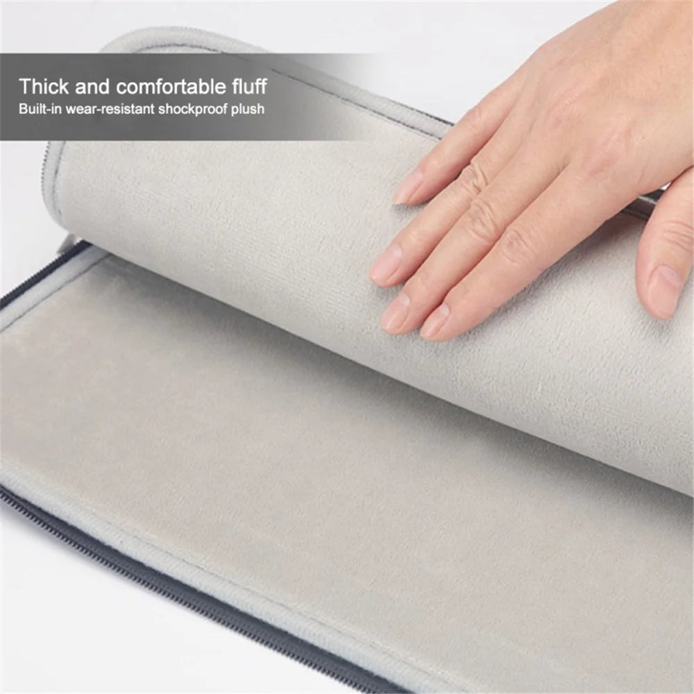 ENZE 3061 15.8 inch Notebook Bag Waterproof Laptop Dual Zipper Protective Sleeve Bag Carrying Pouch - Grey - 3