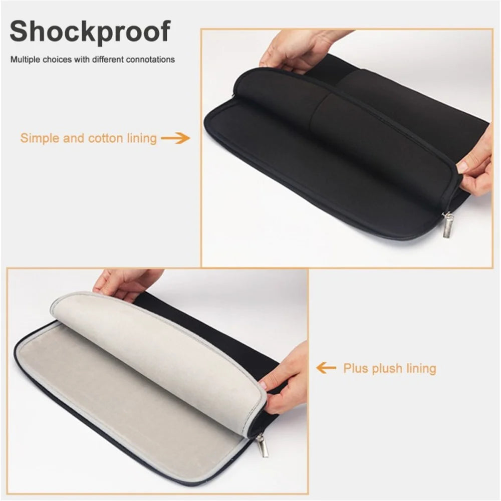 ENZE 3061 15.8 inch Notebook Bag Waterproof Laptop Dual Zipper Protective Sleeve Bag Carrying Pouch - Grey - 4