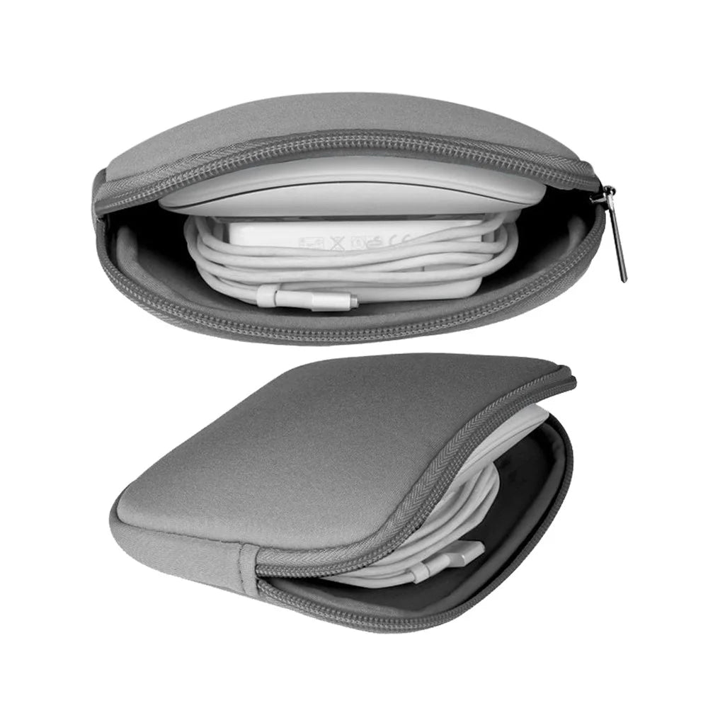 A2015G Solid Color Notebook Protective Sleeve Bag Carrying Case for 13-inch Laptop with Small Bag - Grey - 2