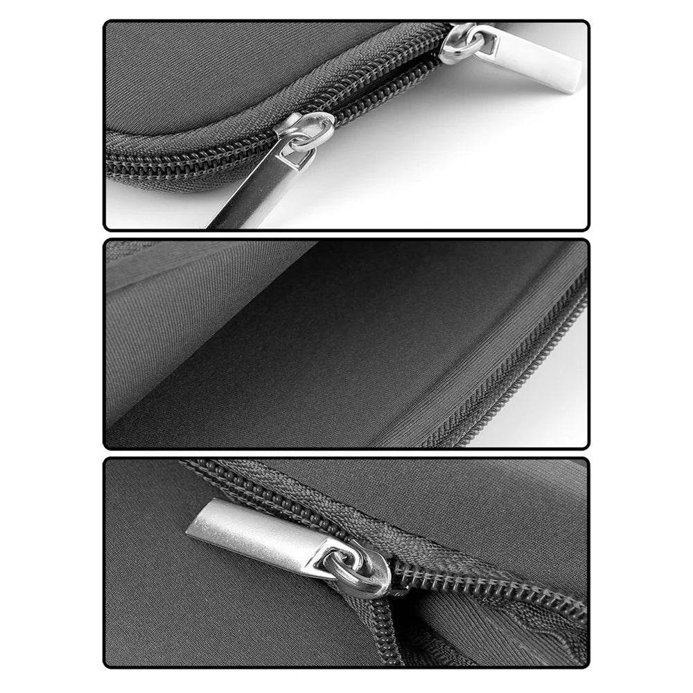 A2015G Solid Color Notebook Protective Sleeve Bag Carrying Case for 13-inch Laptop with Small Bag - Grey - 4