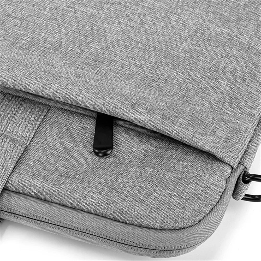 N010 Oxford Cloth Portable Laptop Sleeve Notebook Carrying Bag Pouch for 13.3-inch Laptop - Light Grey - 3