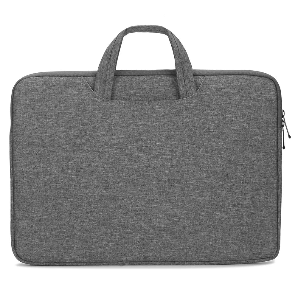 N004 Dust-proof Laptop Bag Notebook Carrying Case Sleeve Handbag Briefcase for 15.6 inch Laptop - Dark Grey - 1