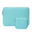 Solid Color Diamond Pattern Universal Laptop Carrying Sleeve Bag with Notebook Adapter Bag for 14-inch - 14.6-inch Laptop - Blue - 1