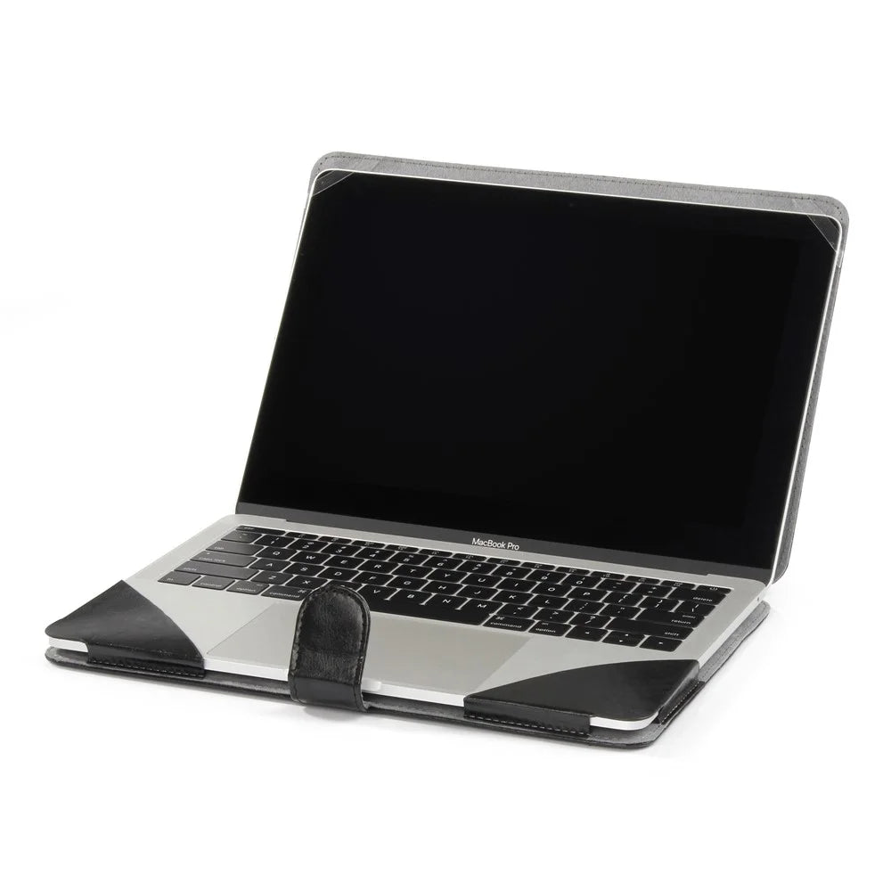 High-quality Shockproof Laptop Sleeve PU Leather Cover for MacBook Pro 14.2'' 2021 (A2442) - Black - 2