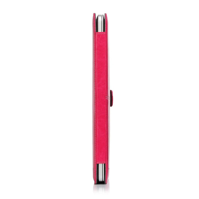 Laptop Sleeve Protective Folio Book PU Leather Cover for MacBook Pro 16.2'' 2021 (A2485) - Rose - 5