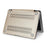 Stylish PU Leather + PC Notebook Protective Shell Case with Heat Dissipation Holes for Macbook 13.3 Retina (A1425/A1502) - Gold - 2
