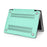 PU Leather + PC Protective Shell Cover with Hollow-out Bottom for MacBook Air 13.3 inch (A1932/A2179/A2337) - Green - 2