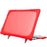 Supporting Stand PC Laptop Case Protective Notebook Cover for MacBook Air 13'' A1932 / A2179 / A2337 - Red - 1