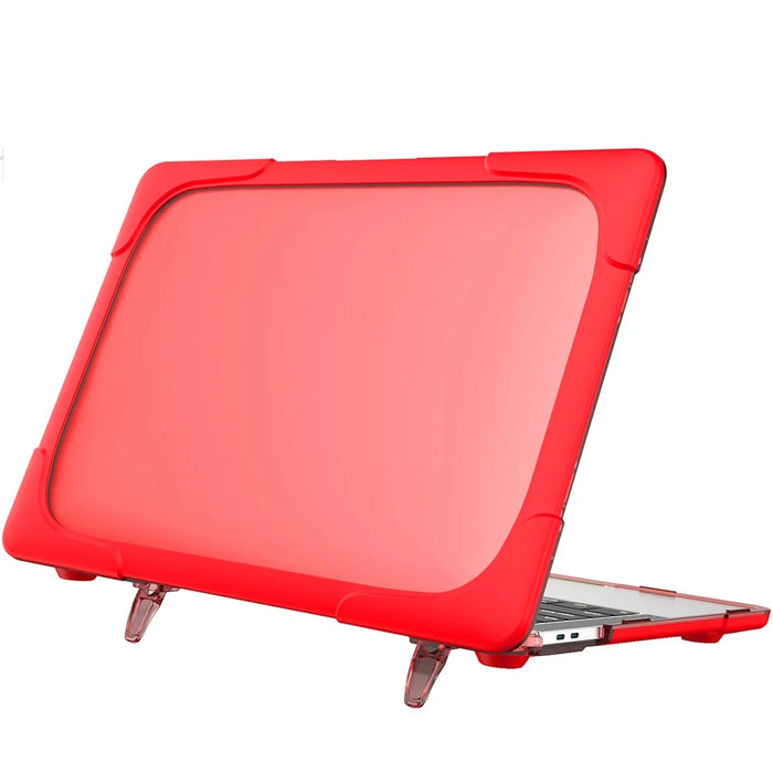 Supporting Stand PC Laptop Case Protective Notebook Cover for MacBook Air 13'' A1932 / A2179 / A2337 - Red - 1
